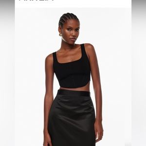 Aritzia wilfred bustier top XS